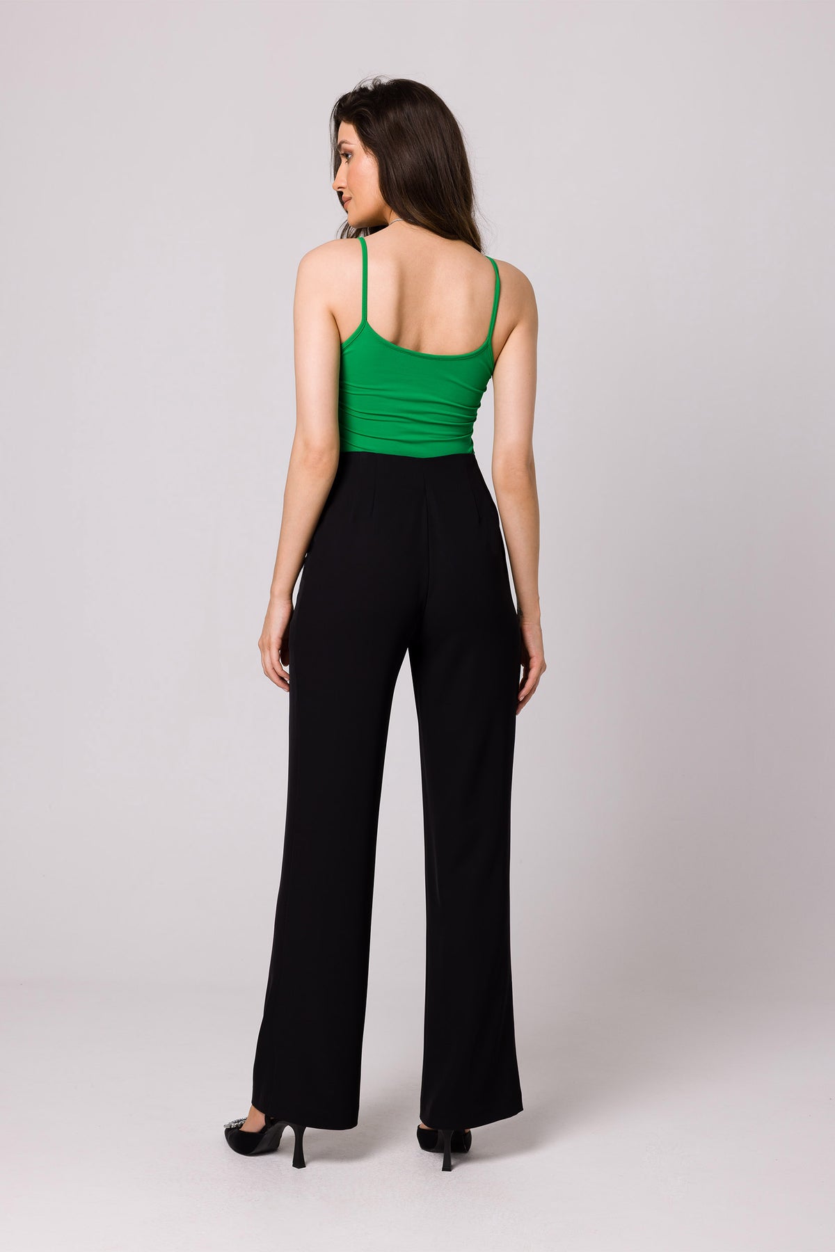 Versatile High-Waist Coral Trousers