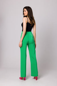 Versatile High-Waist Coral Trousers