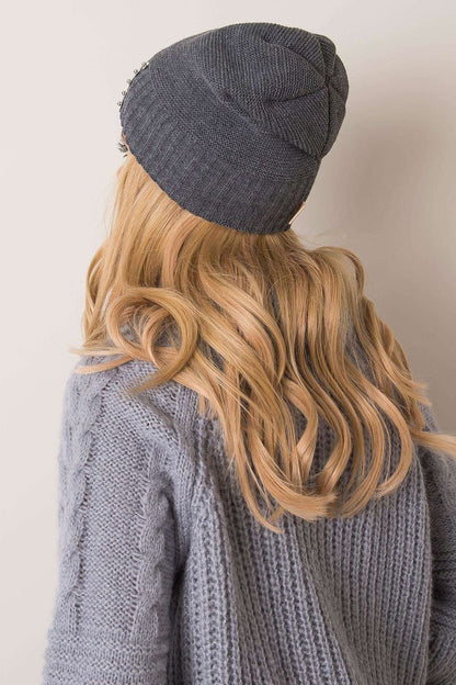 Pearl-Embellished Winter Hat