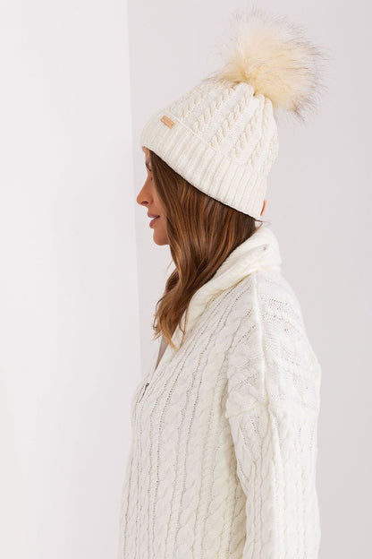 Chic Plaid Pom-Pom Beanie