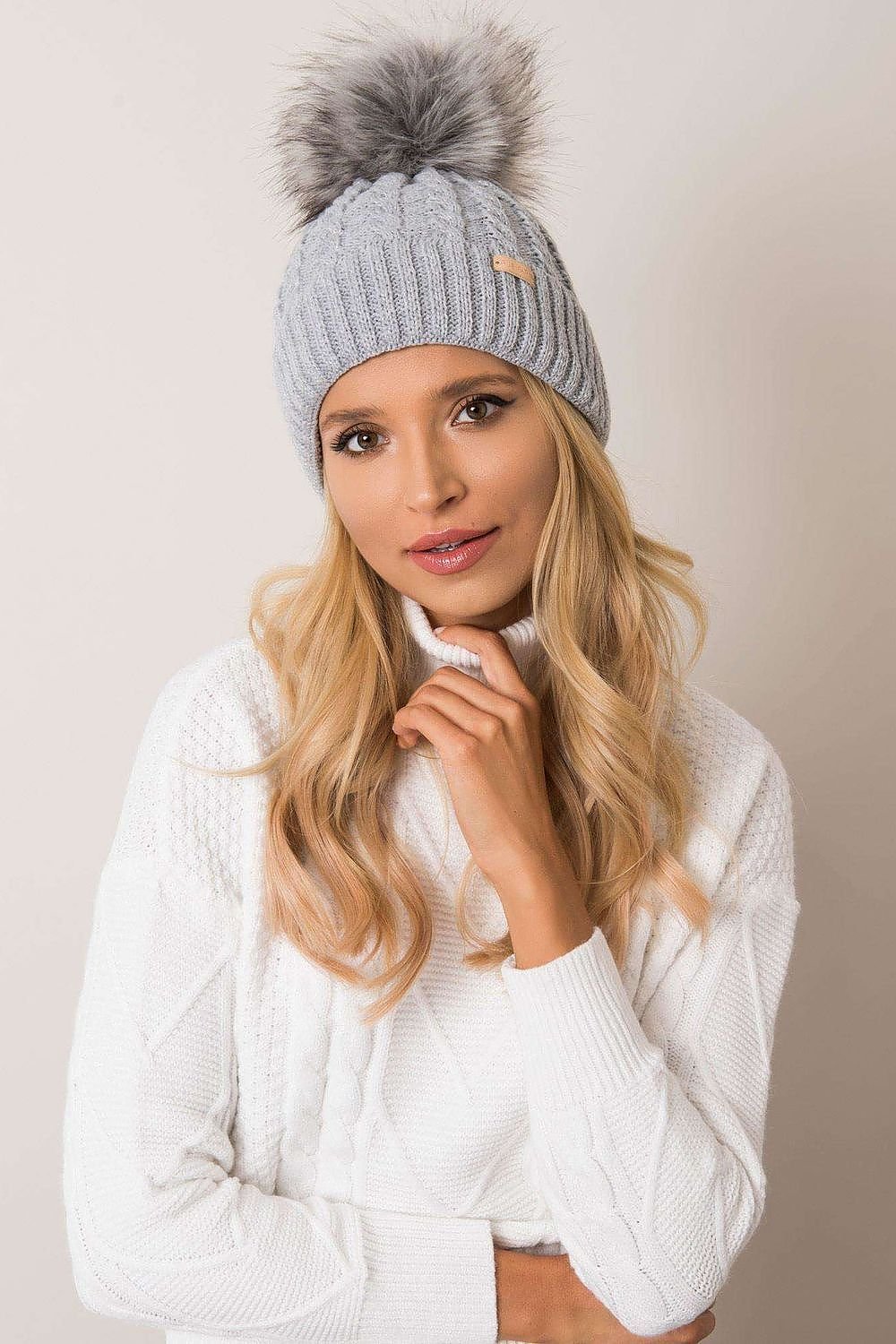 Chic Plaid Pom-Pom Beanie