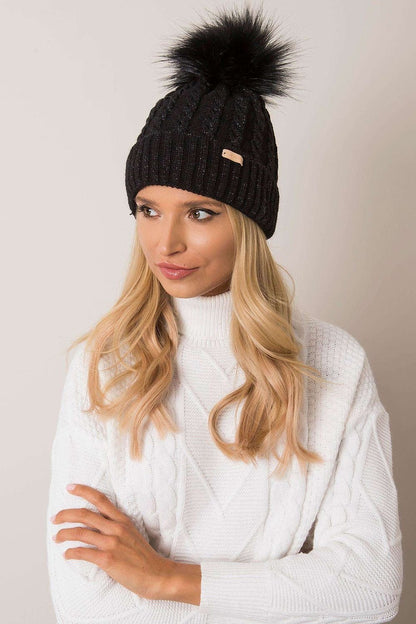 Chic Plaid Pom-Pom Beanie