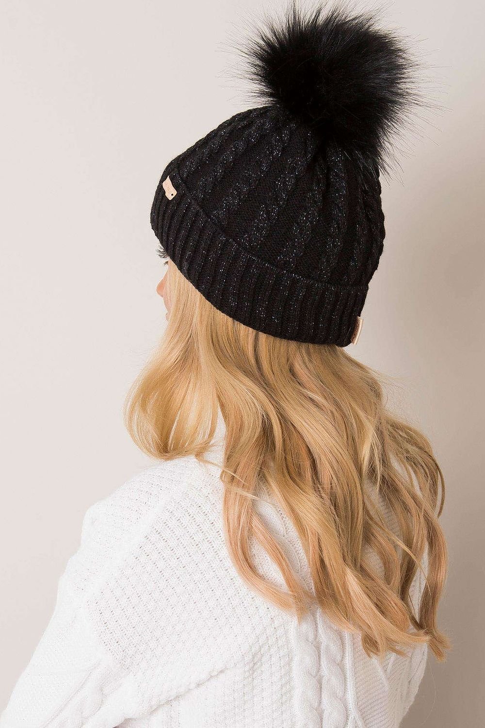 Chic Plaid Pom-Pom Beanie