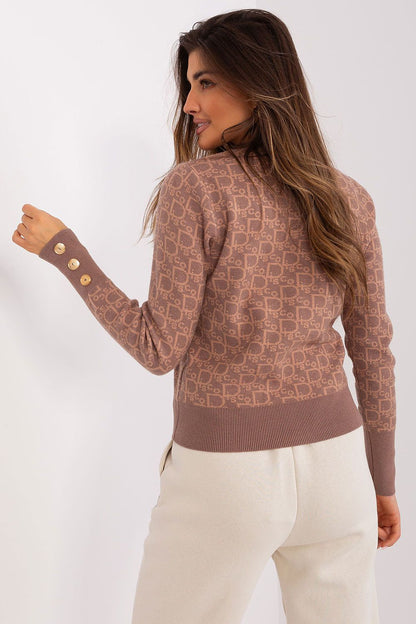 Viscose Jumper with Button Cuffs - Michelle & Kenza Co.