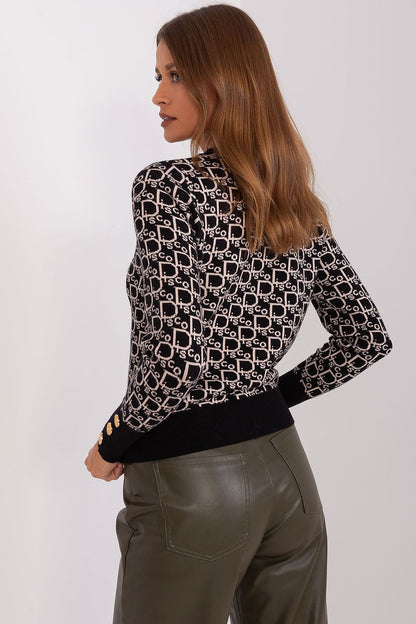 Viscose Jumper with Button Cuffs - Michelle & Kenza Co.