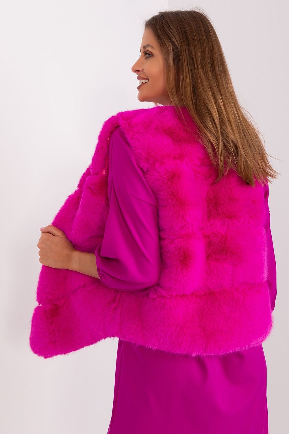 Chic Faux Fur Gilet - Practical Pockets