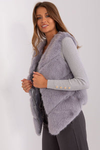 Chic Faux Fur Gilet - Practical Pockets