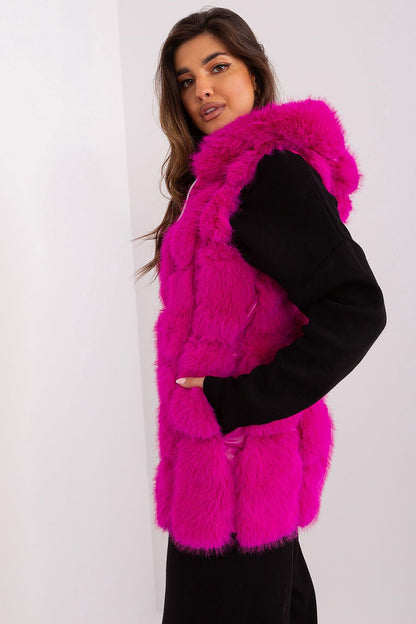 Chic Hooded Fur Vest