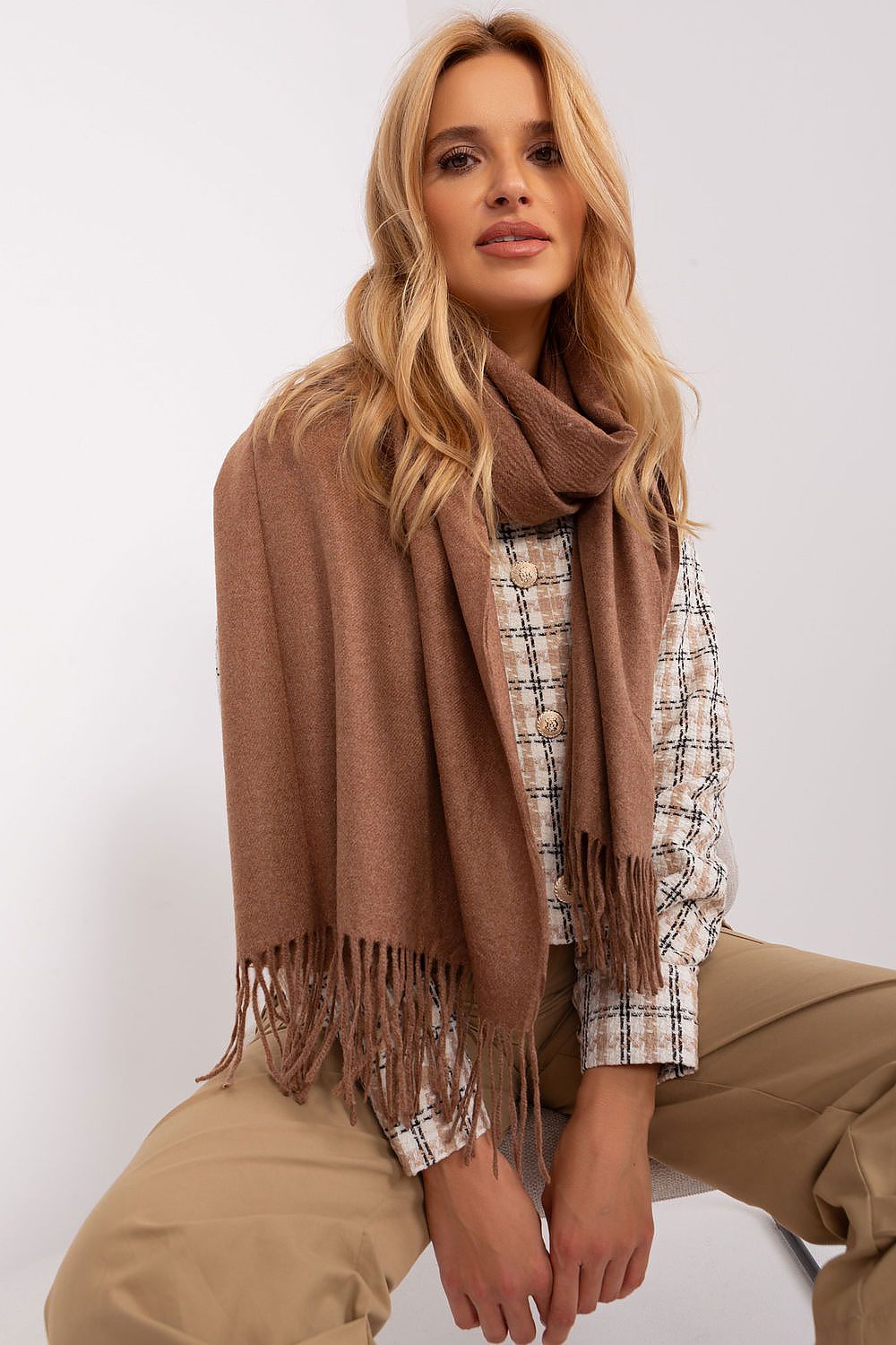 Sophisticated Tassel Shawl