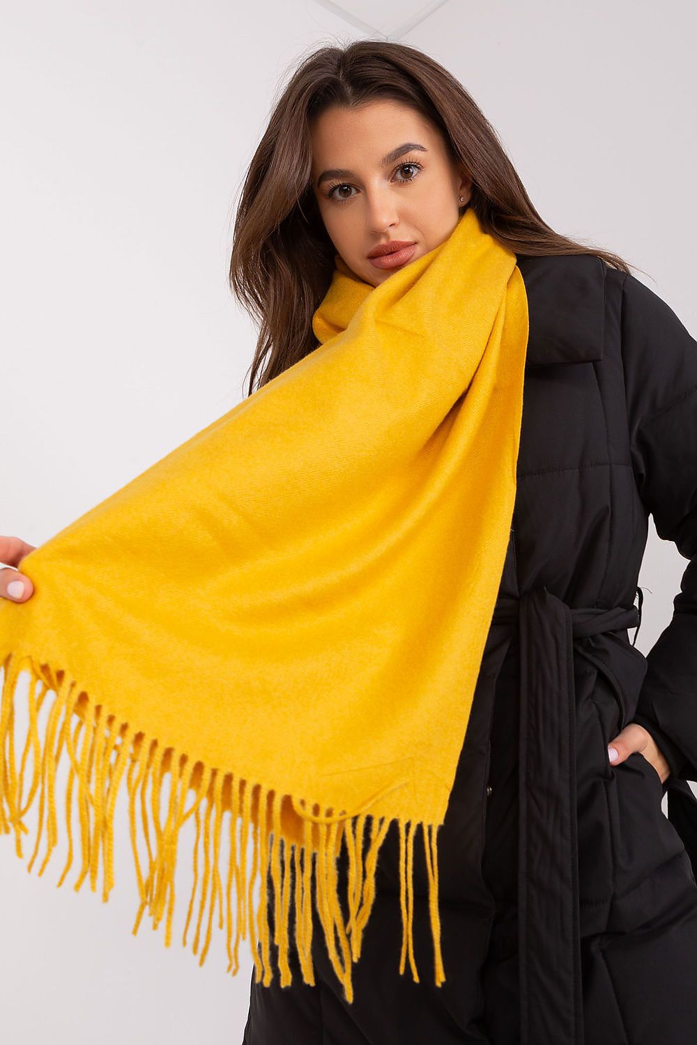 Chic Long Scarf - Tasselled