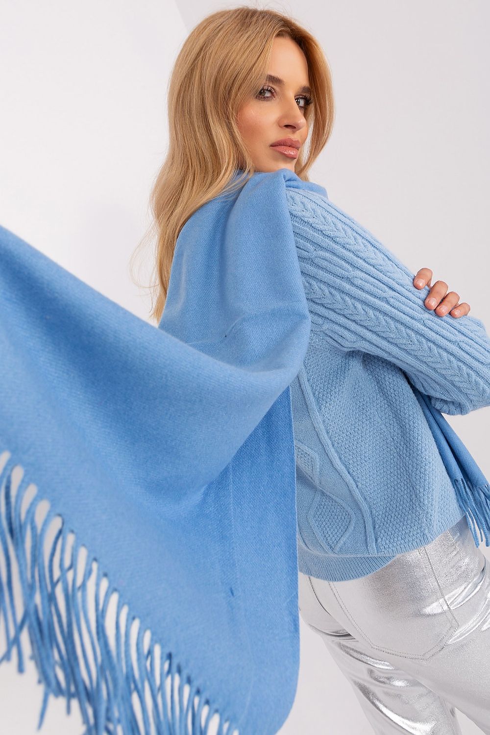 Sophisticated Tassel Shawl