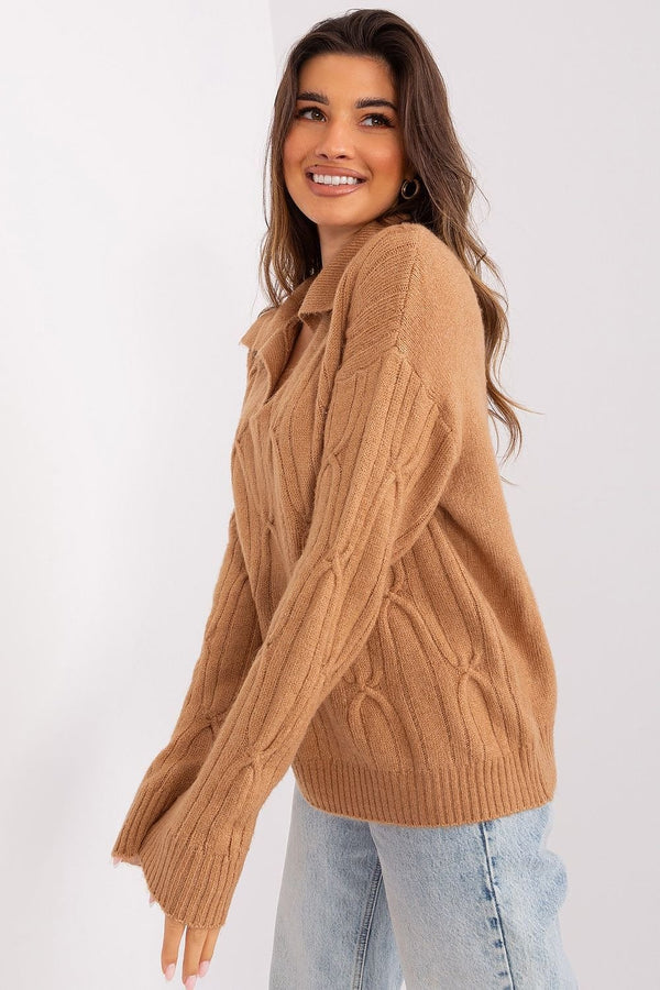 Elegant Long Sleeve Acrylic Jumper