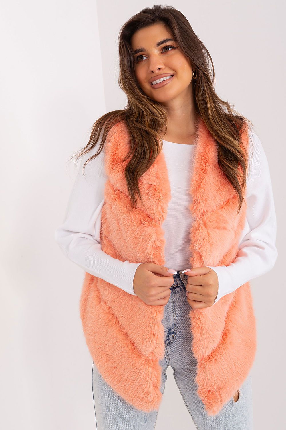 Chic Faux Fur Gilet - Practical Pockets