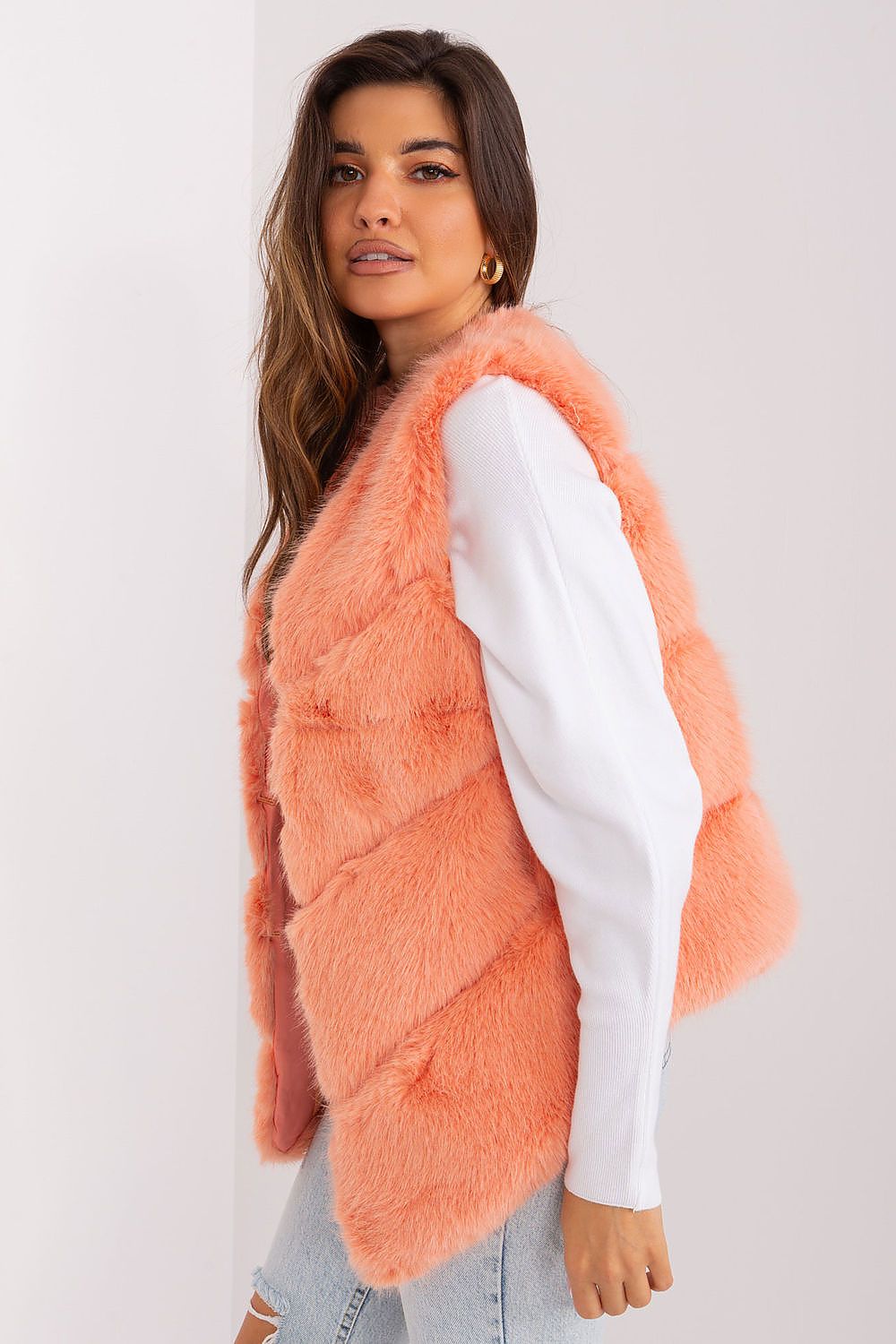 Chic Faux Fur Gilet - Practical Pockets