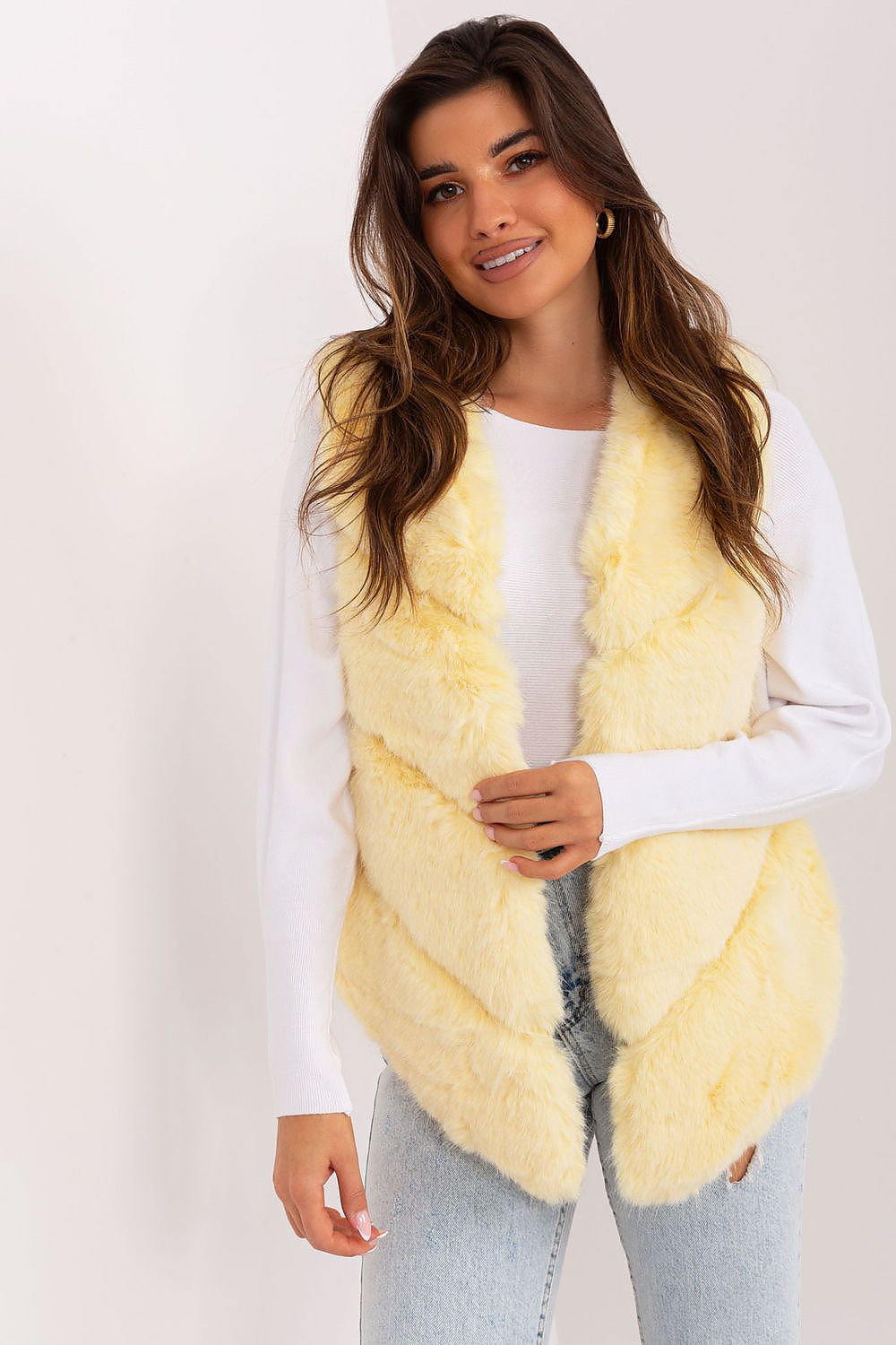 Chic Faux Fur Gilet - Practical Pockets