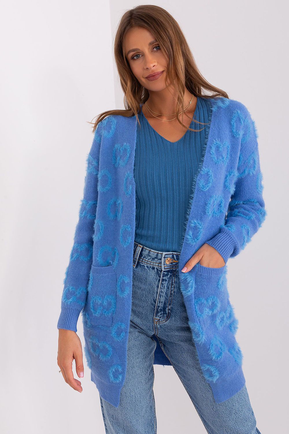 Textured Knit Cardigan with Practical Pockets - Michelle & Kenza Co.