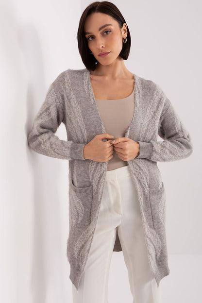 Variegated Knit Cardigan with Slip Pockets - Michelle & Kenza Co.