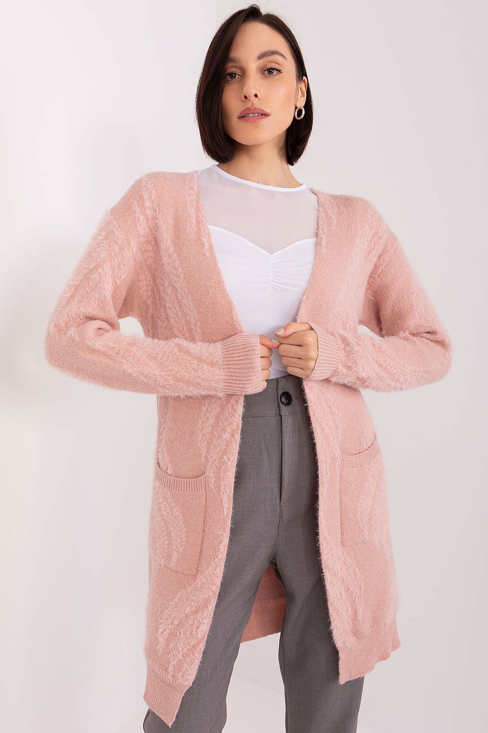 Variegated Knit Bedspread Cardigan