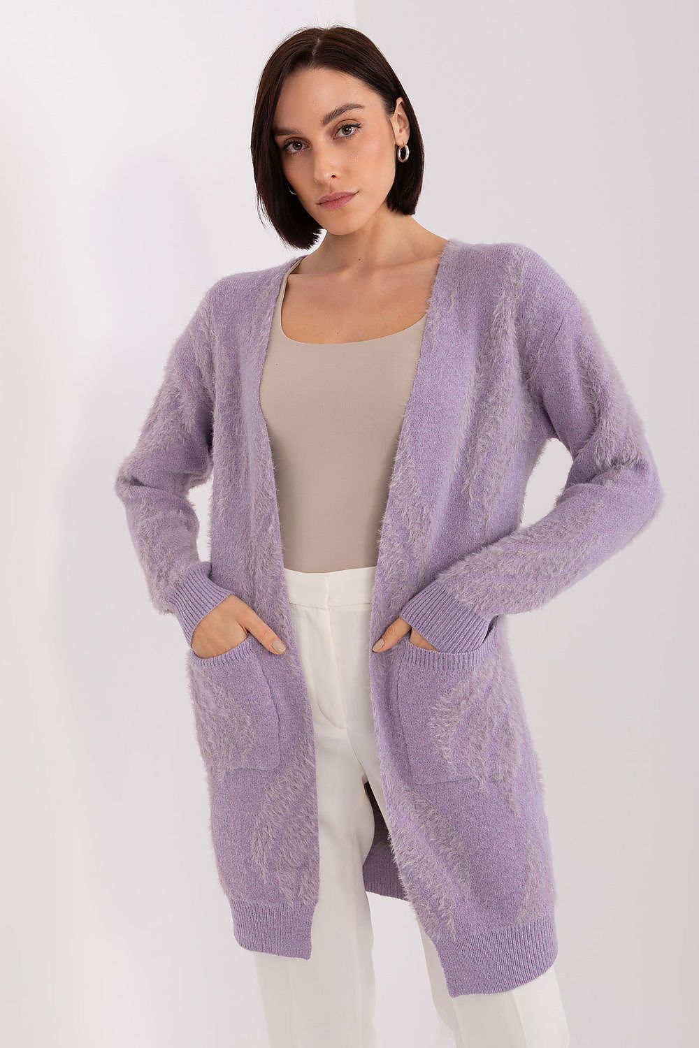 Variegated Knit Bedspread Cardigan