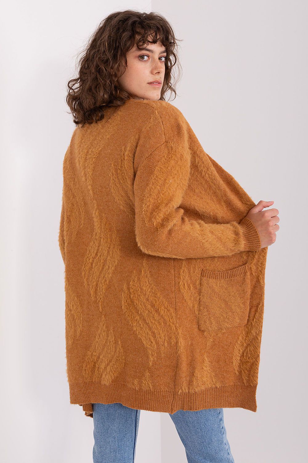 Variegated Knit Bedspread Cardigan