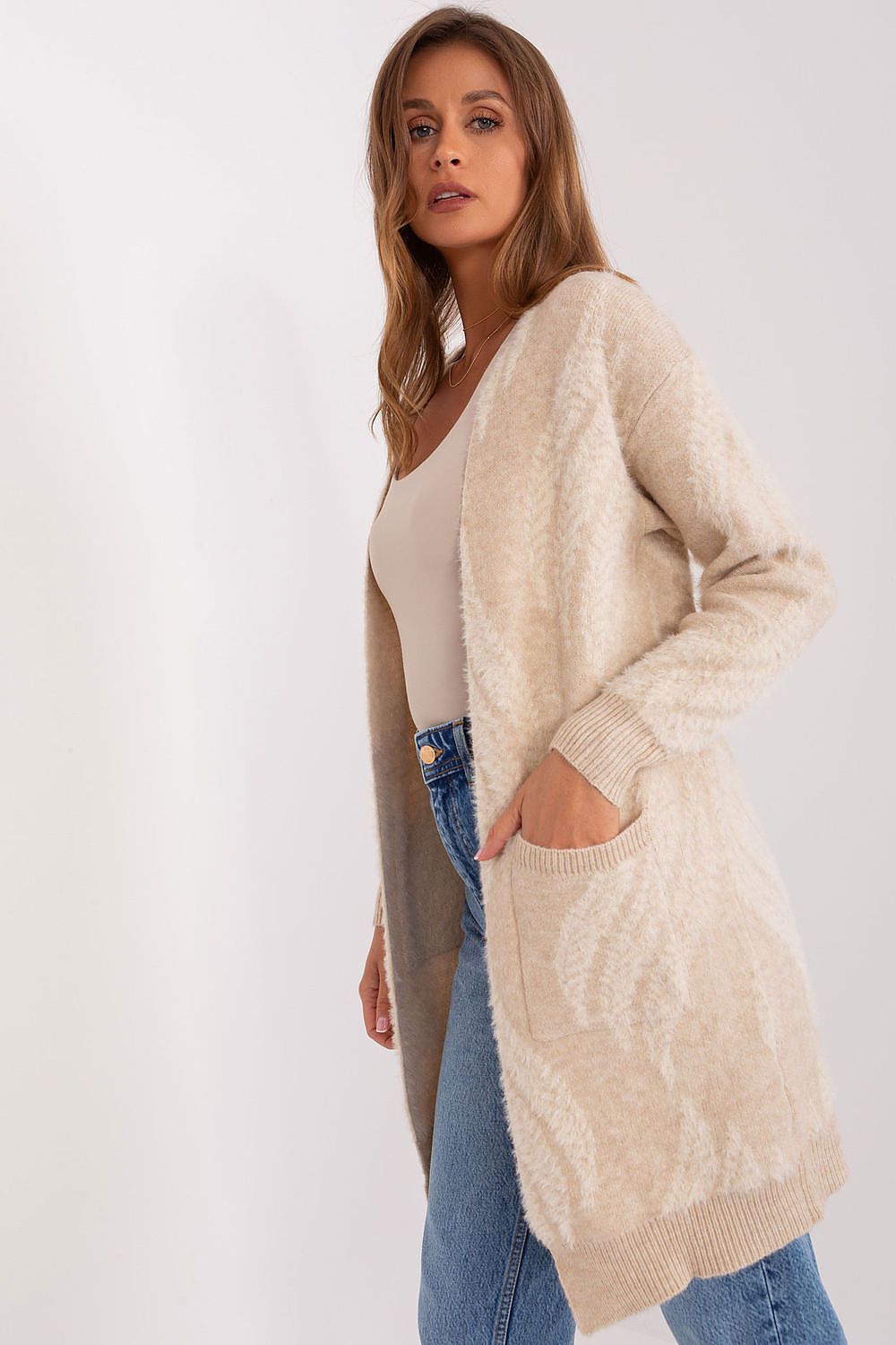 Variegated Knit Bedspread Cardigan