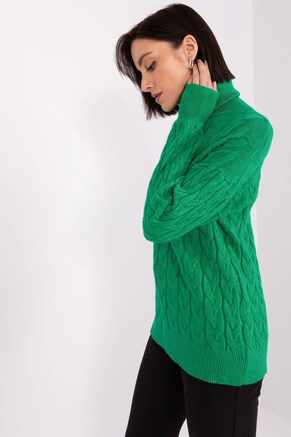 Variegated Knit Turtleneck with Plaid Weave - Michelle & Kenza Co.