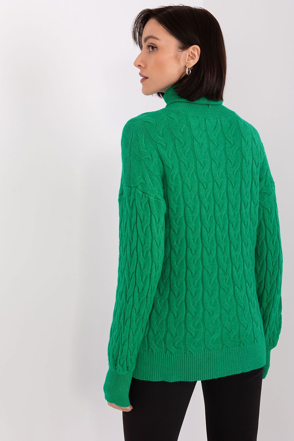 Variegated Knit Turtleneck with Plaid Weave - Michelle & Kenza Co.