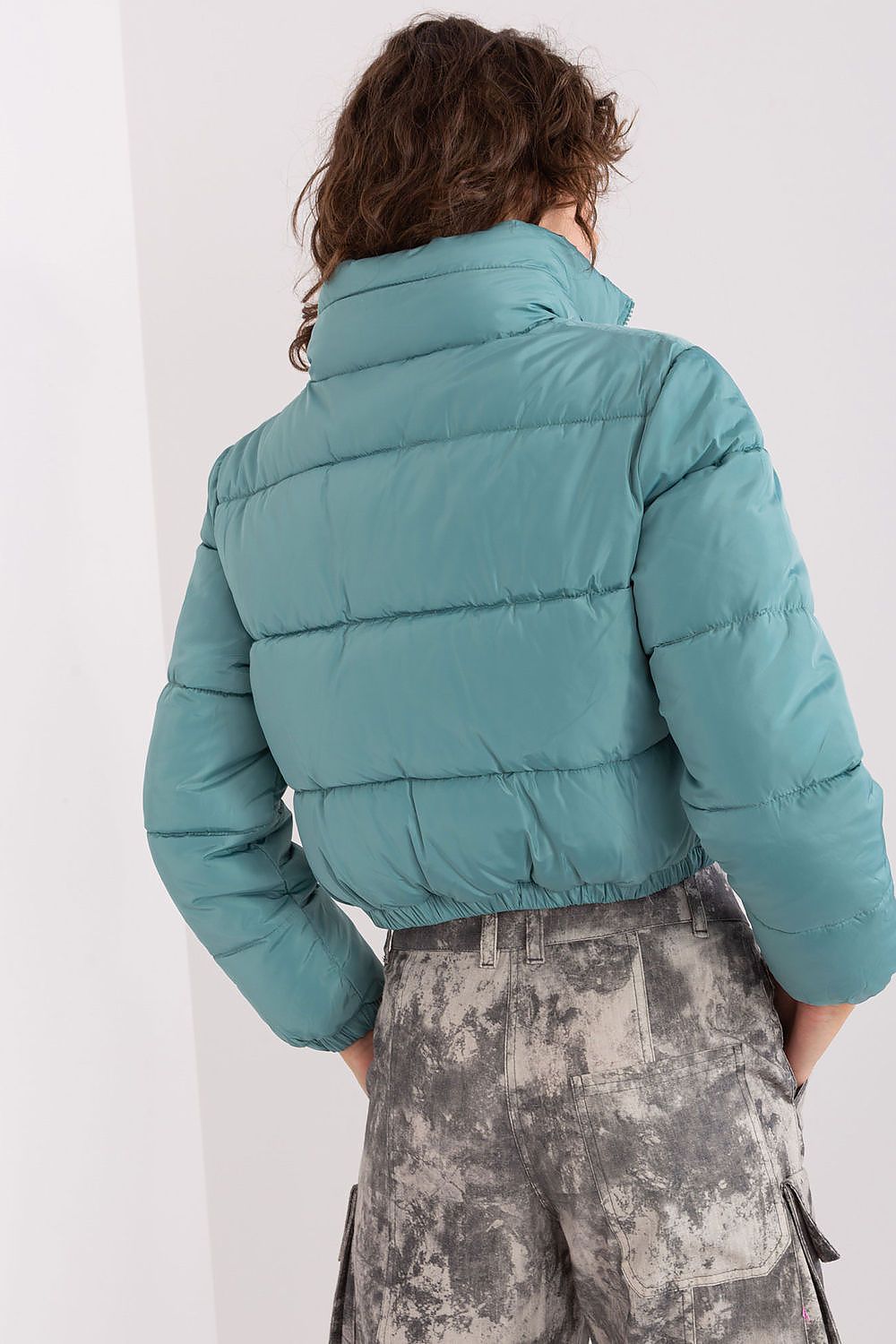 Quilted Hooded Jacket with Pockets