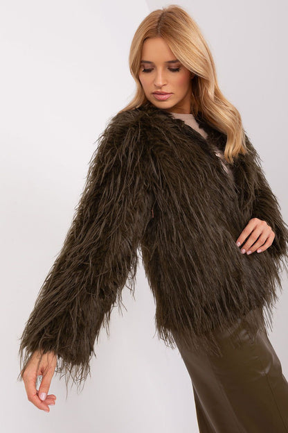 Fur Finish Elegant Transitional Jacket