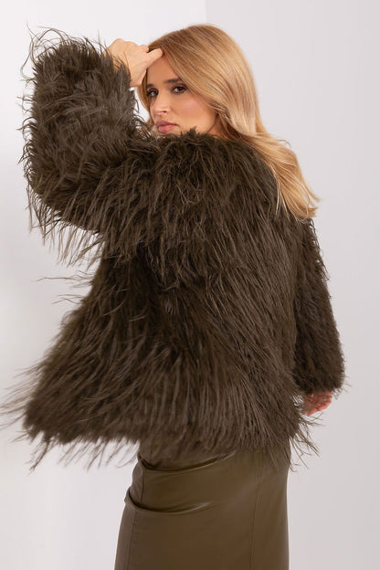 Fur Finish Elegant Transitional Jacket