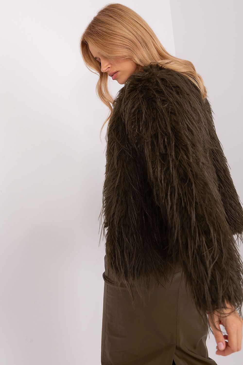 Fur Finish Elegant Transitional Jacket