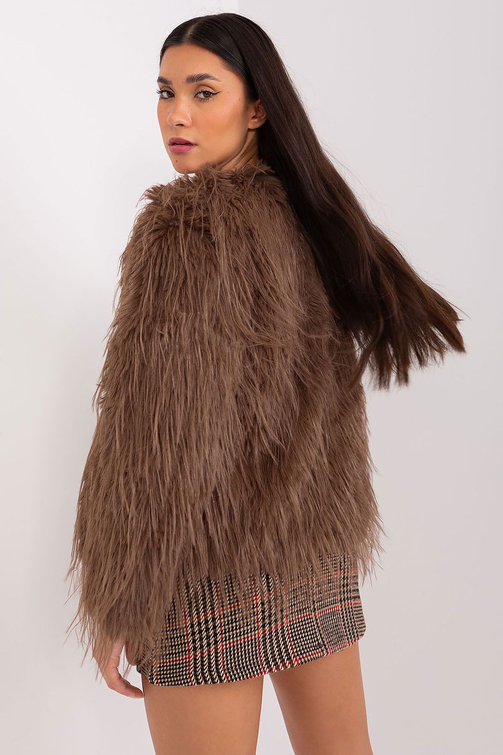 Fur Finish Elegant Transitional Jacket