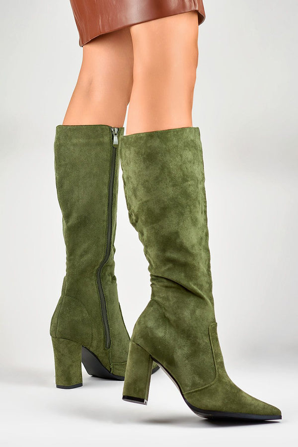 Evelyn Pointed Toe Heel Boots