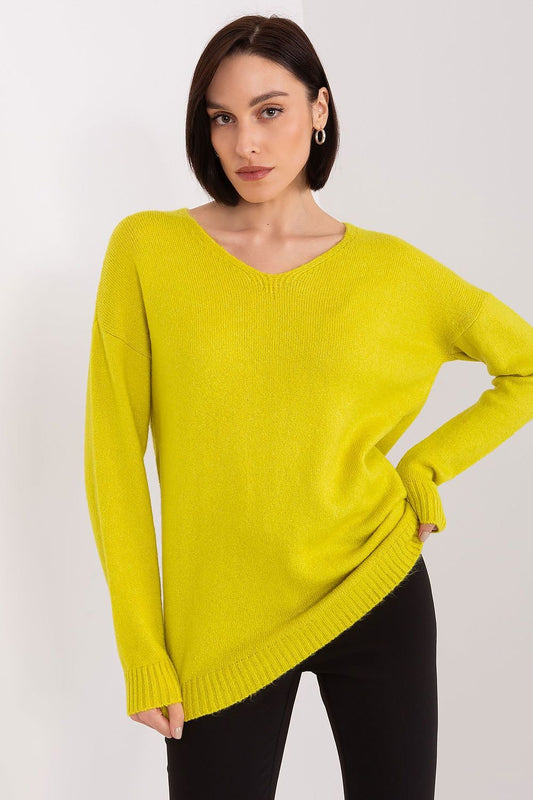 Chic Heart Neckline Sweater