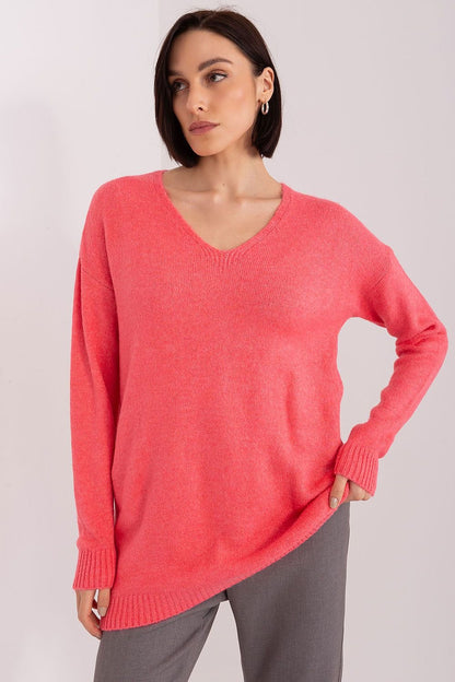 Chic Heart Neck Sweater