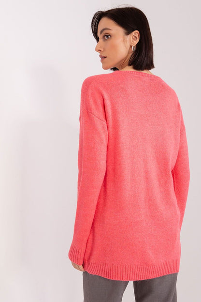 Chic Heart Neck Sweater