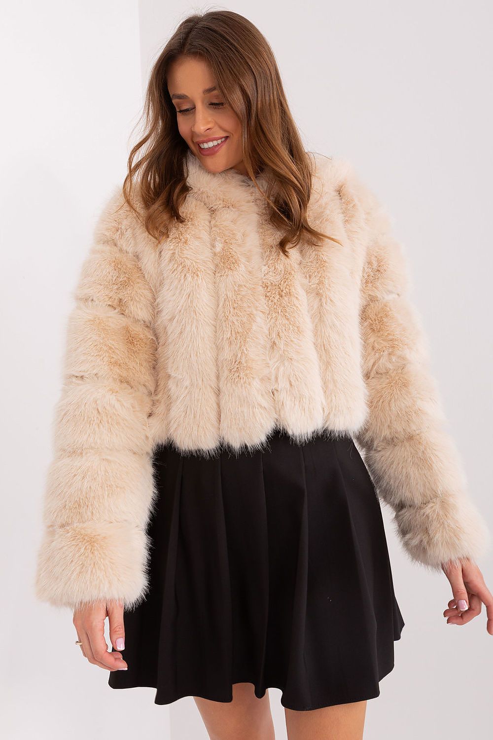 Fur-Trimmed Jacket with Sporty Hood - Michelle & Kenza Co.