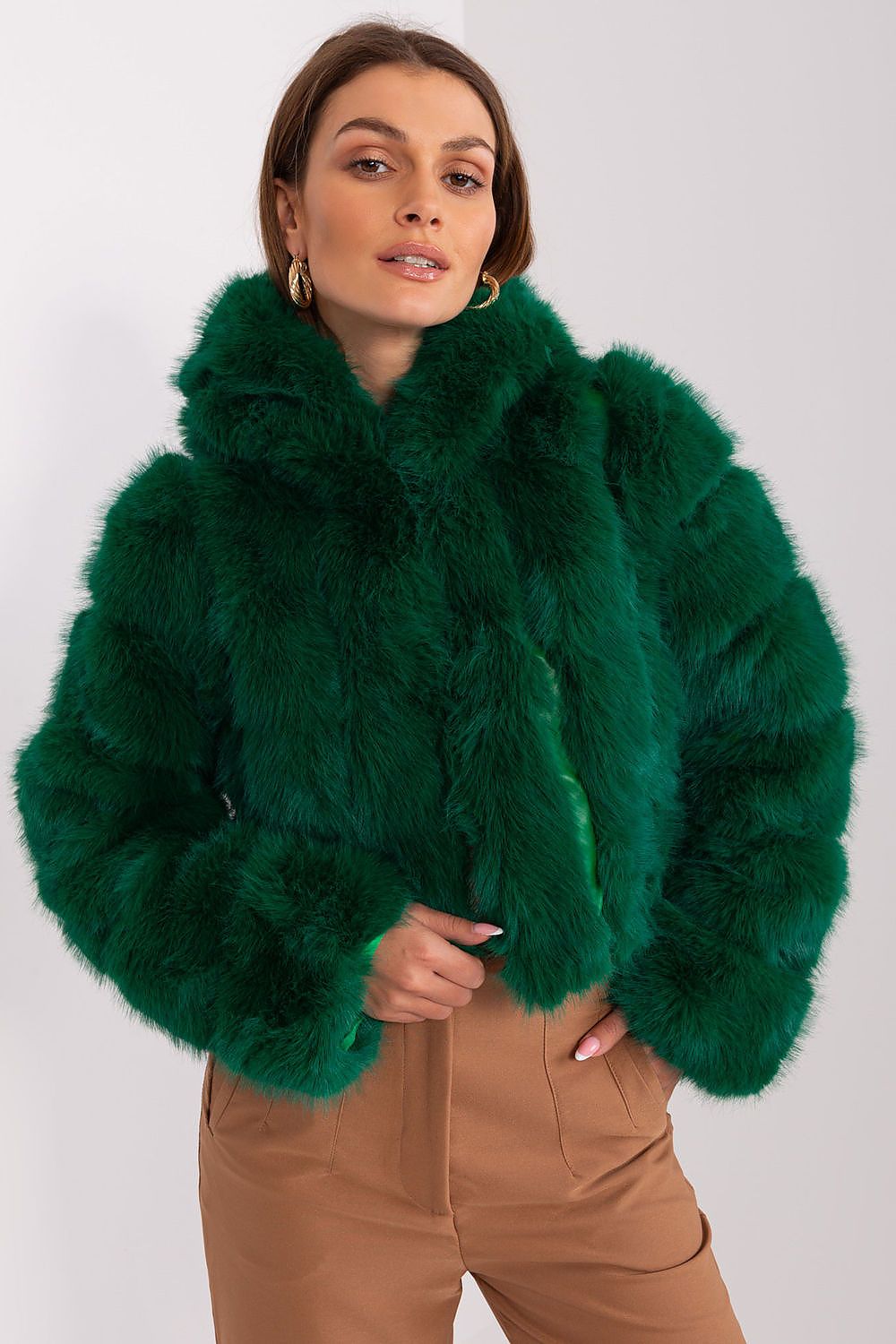 Chic Fur-Trimmed Jacket