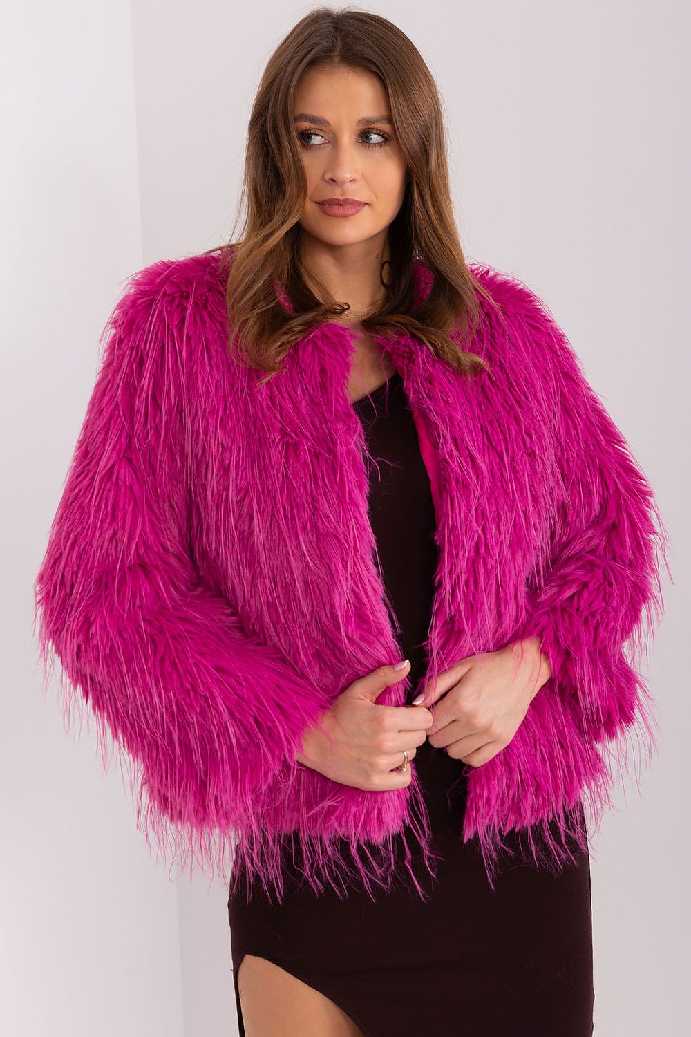 Fur Finish Elegant Transitional Jacket