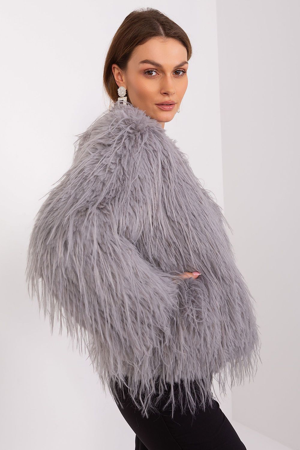 Fur Finish Elegant Transitional Jacket