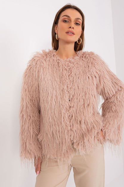 Fur Finish Elegant Transitional Jacket