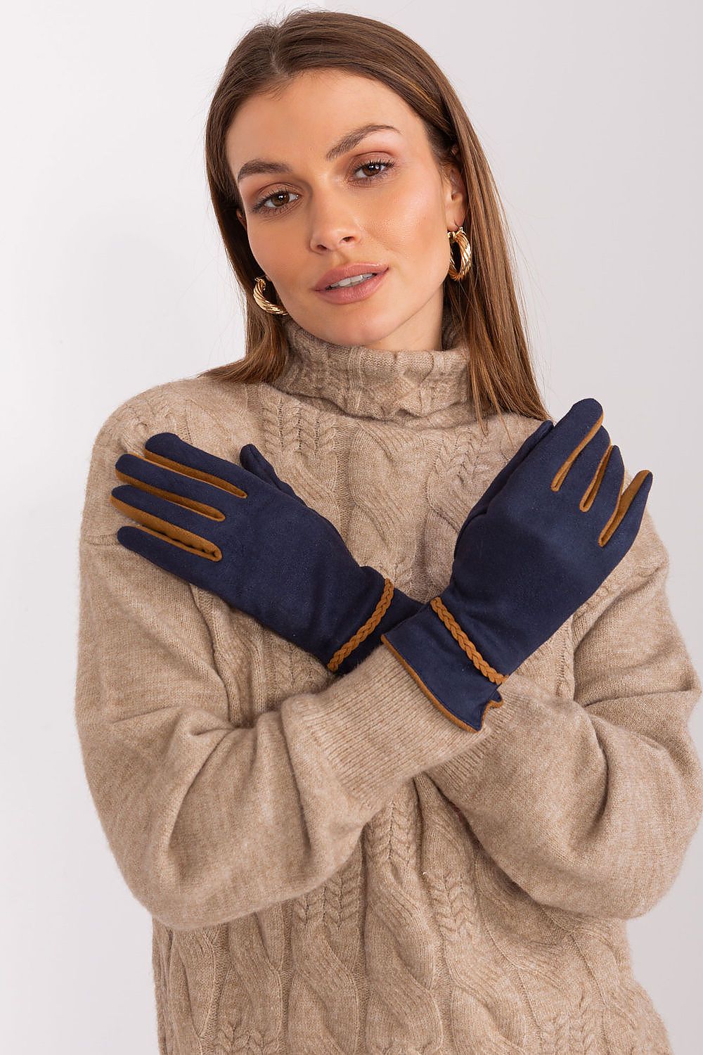 Elegant Gloves - Decorative Braided Straps