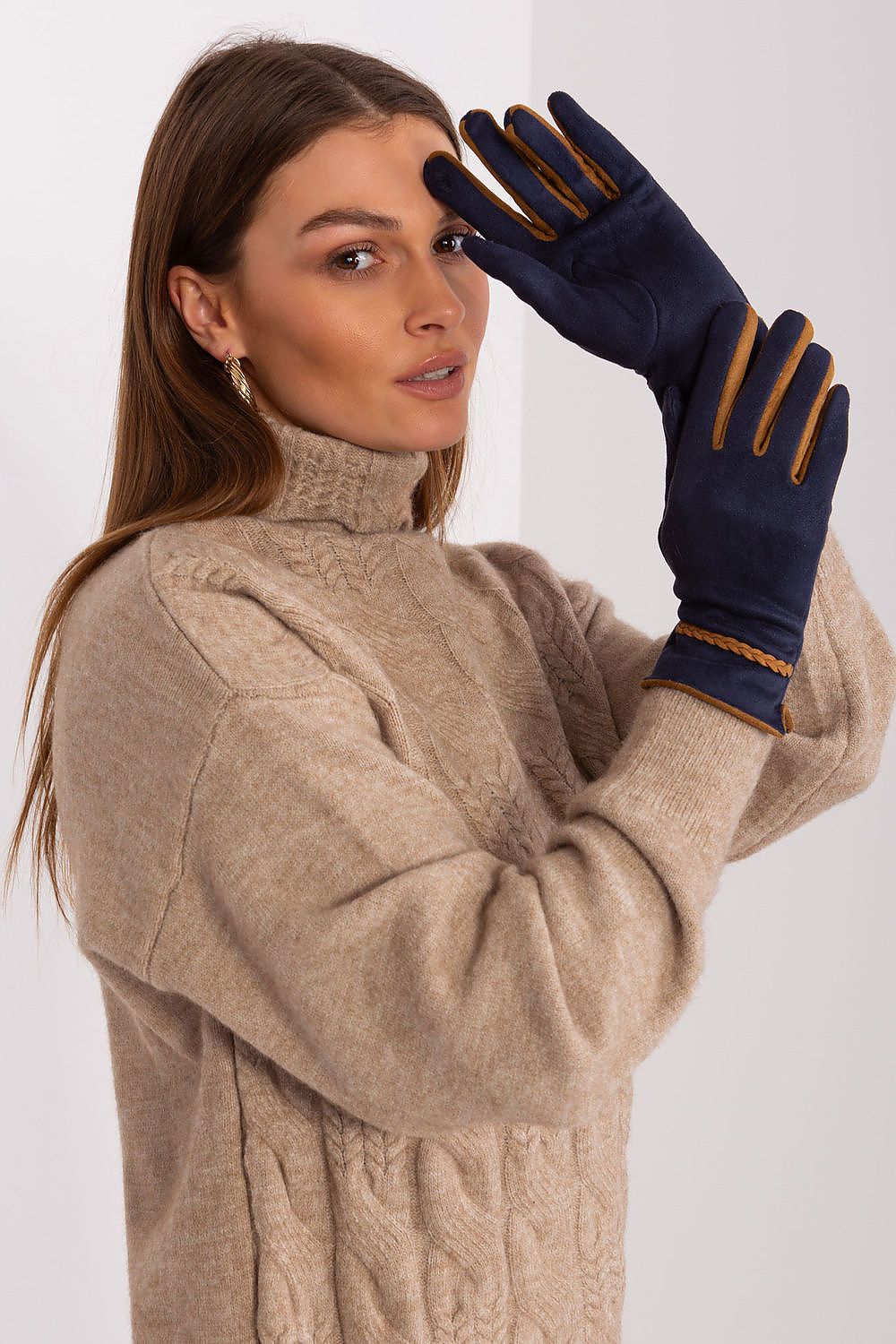 Elegant Gloves - Decorative Braided Straps