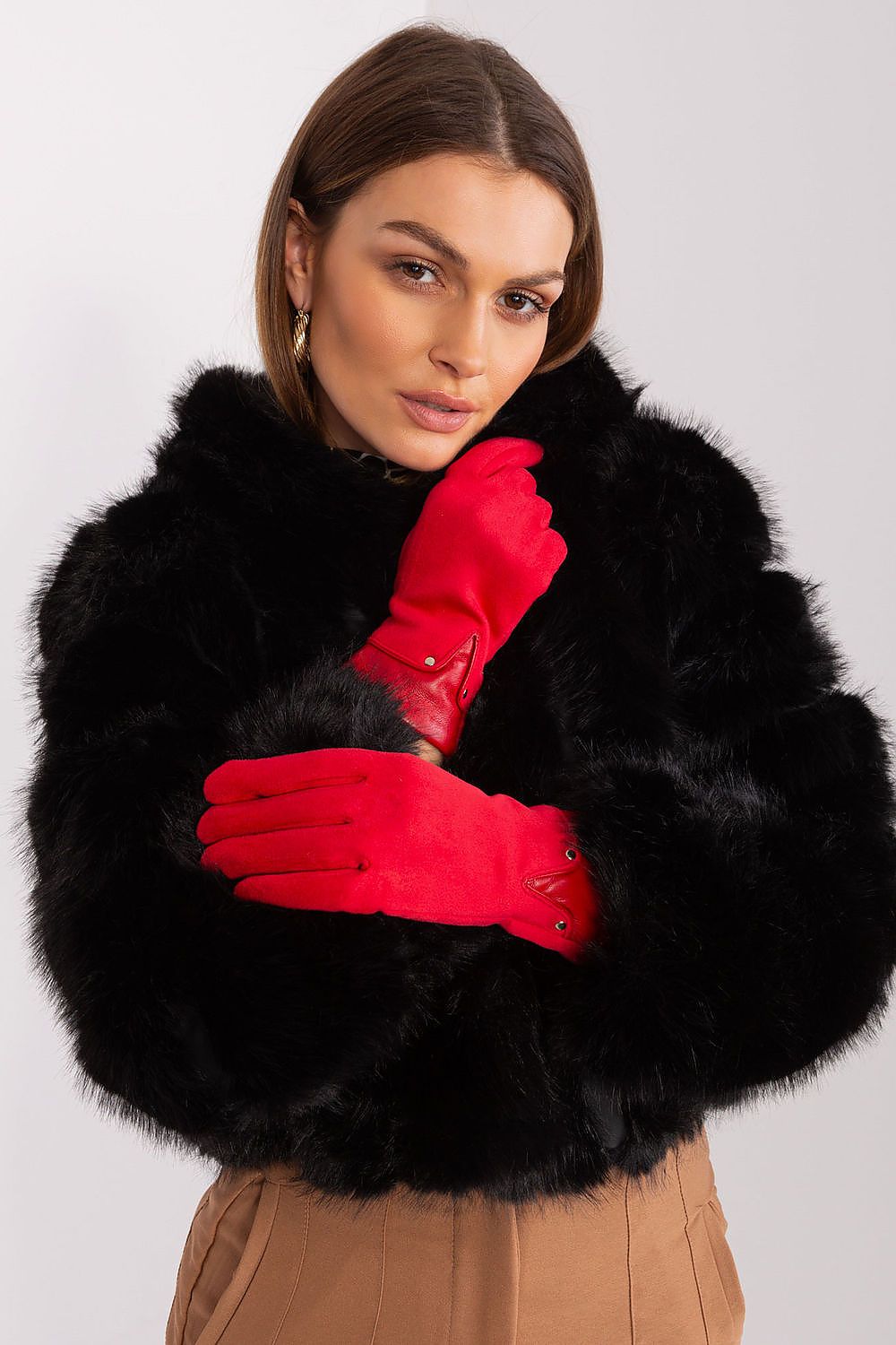 Elegant Touchscreen Gloves - Embroidered