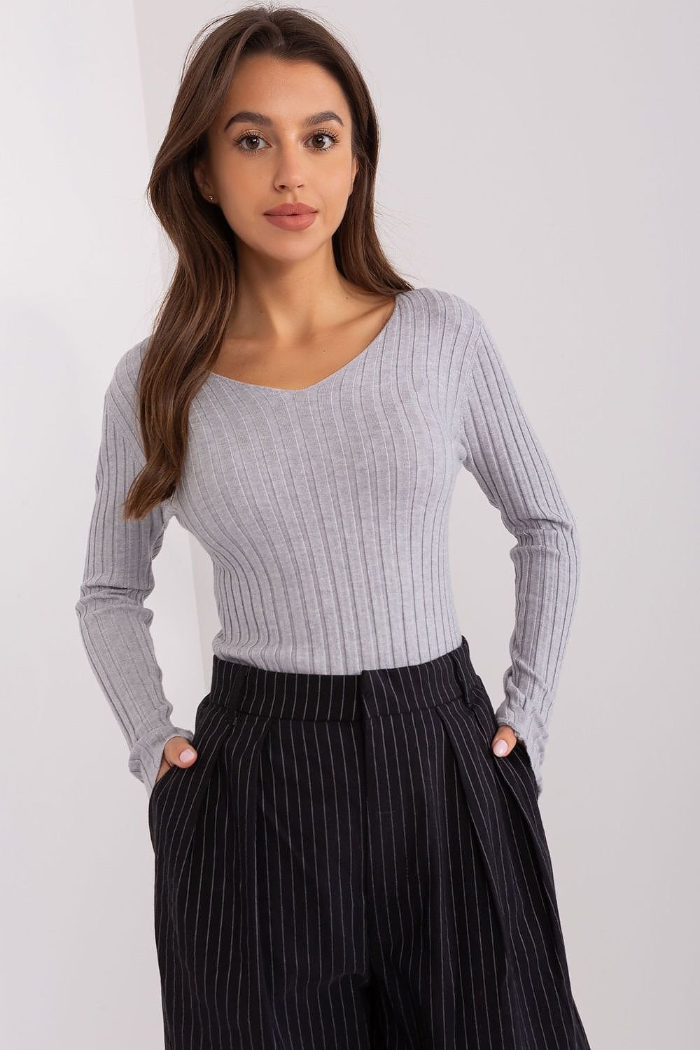 Elegant Ribbed Sweater