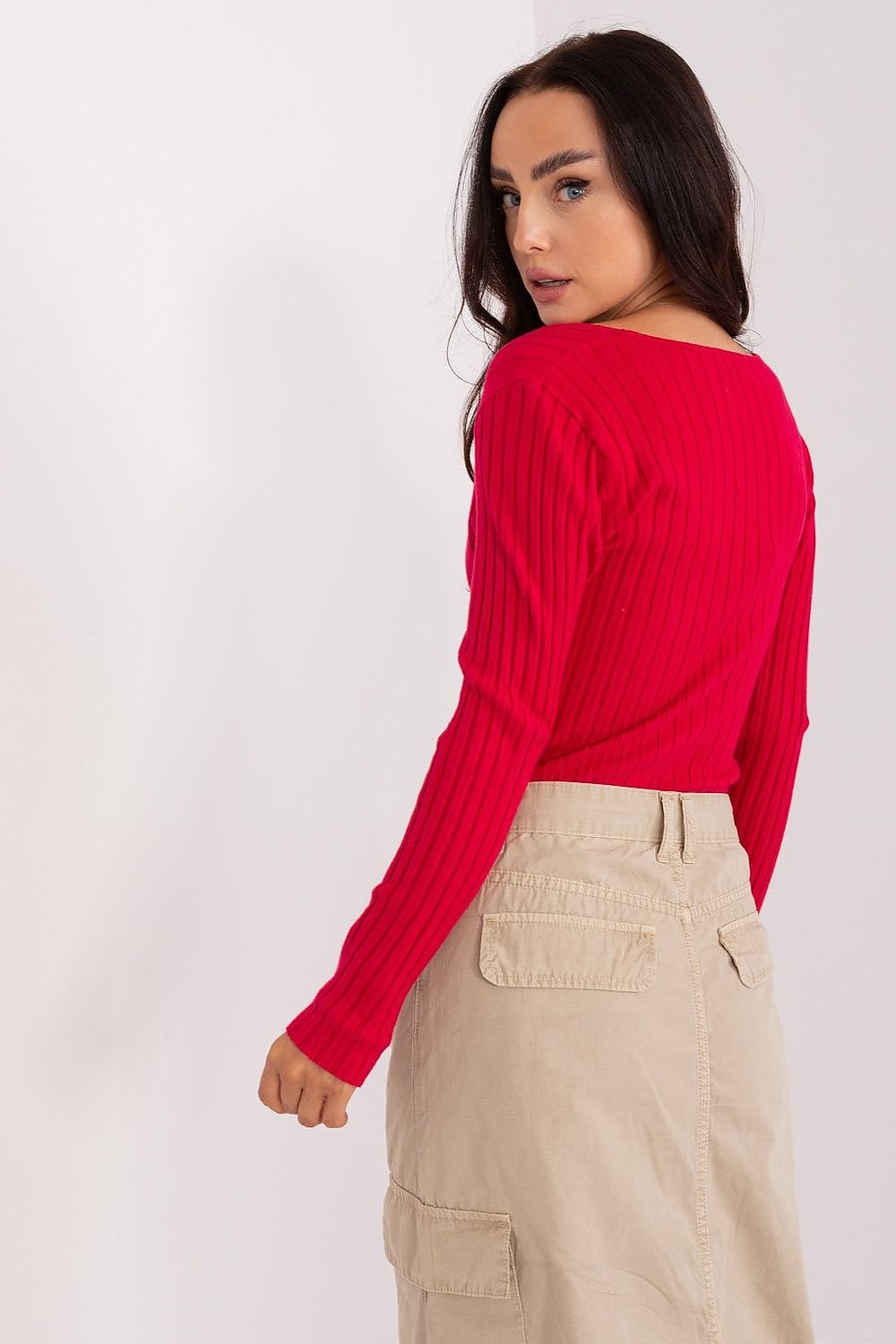 Chic Ribbed Long Sleeve Sweater