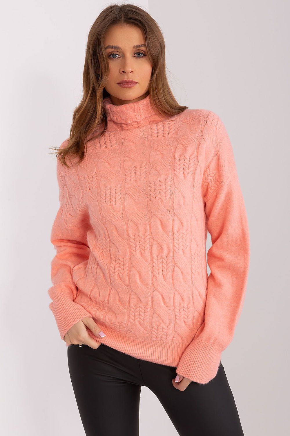 Everyday Elegant Variegated Turtleneck Sweater