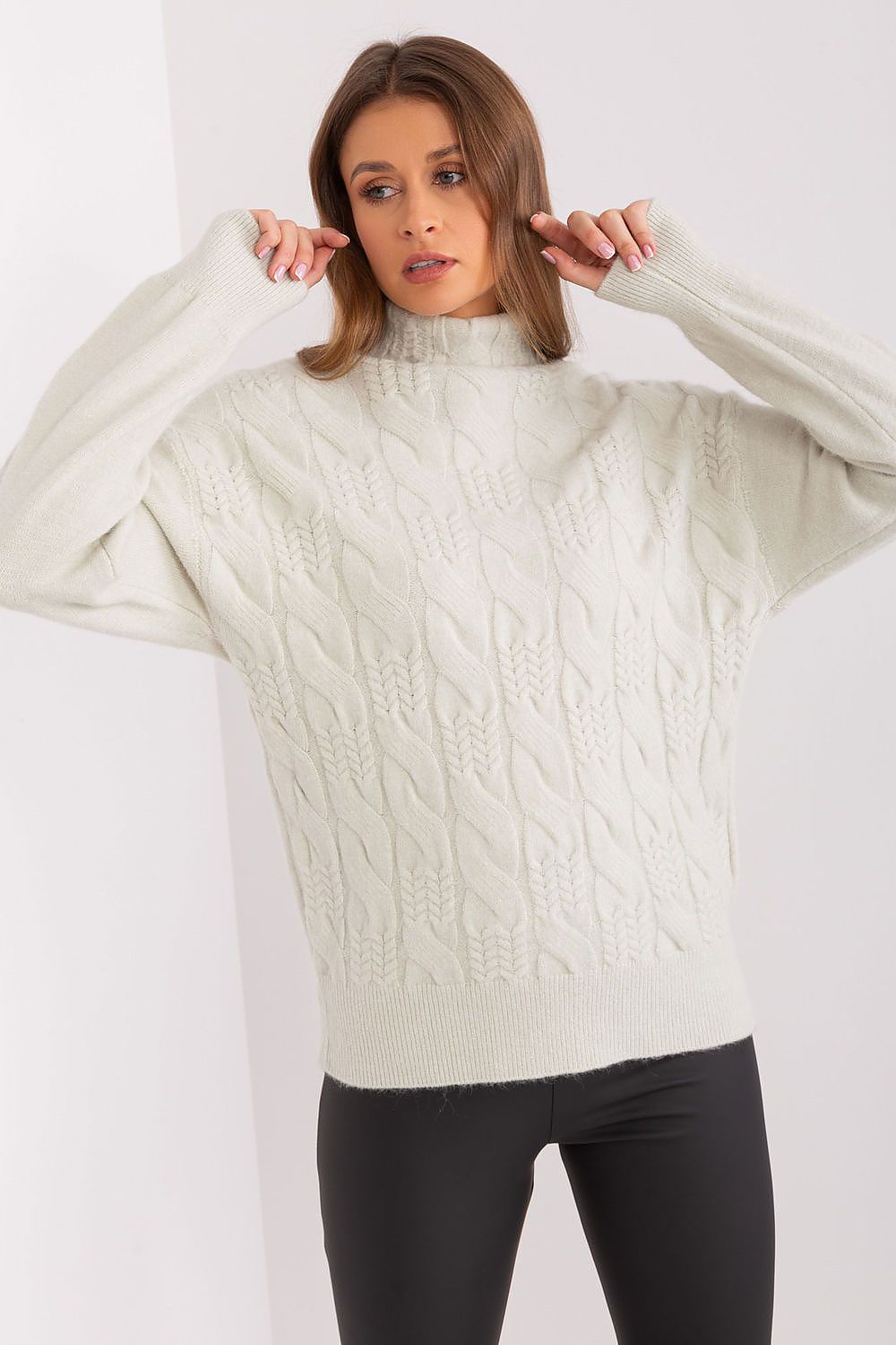 Everyday Elegant Variegated Turtleneck Sweater