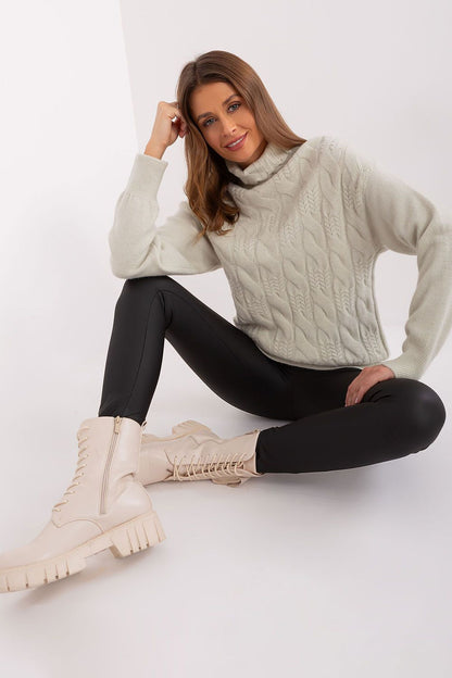 Everyday Elegant Variegated Turtleneck Sweater