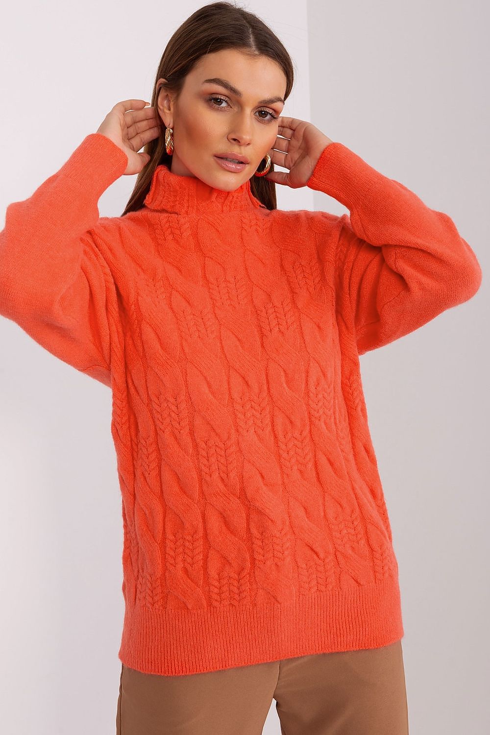 Everyday Elegant Variegated Turtleneck Sweater